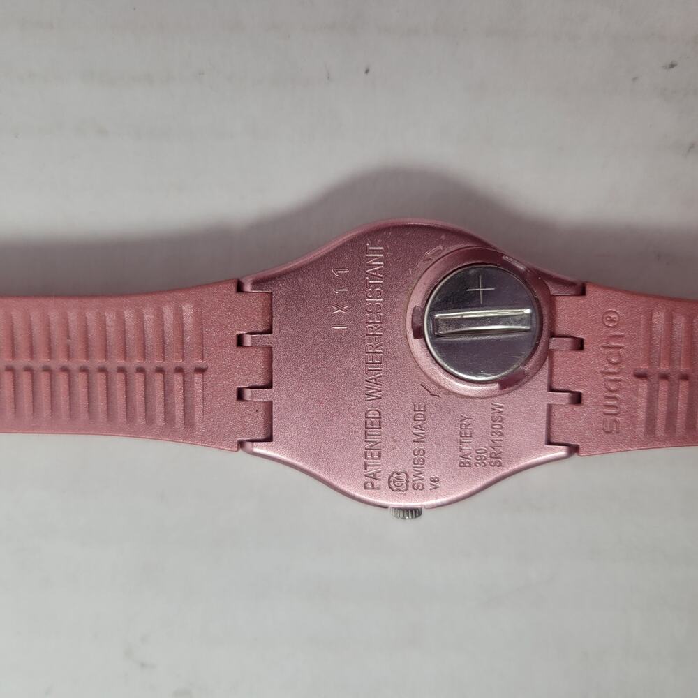 Swatch Pink Metallic Women's Watch - Picture 4 of 4